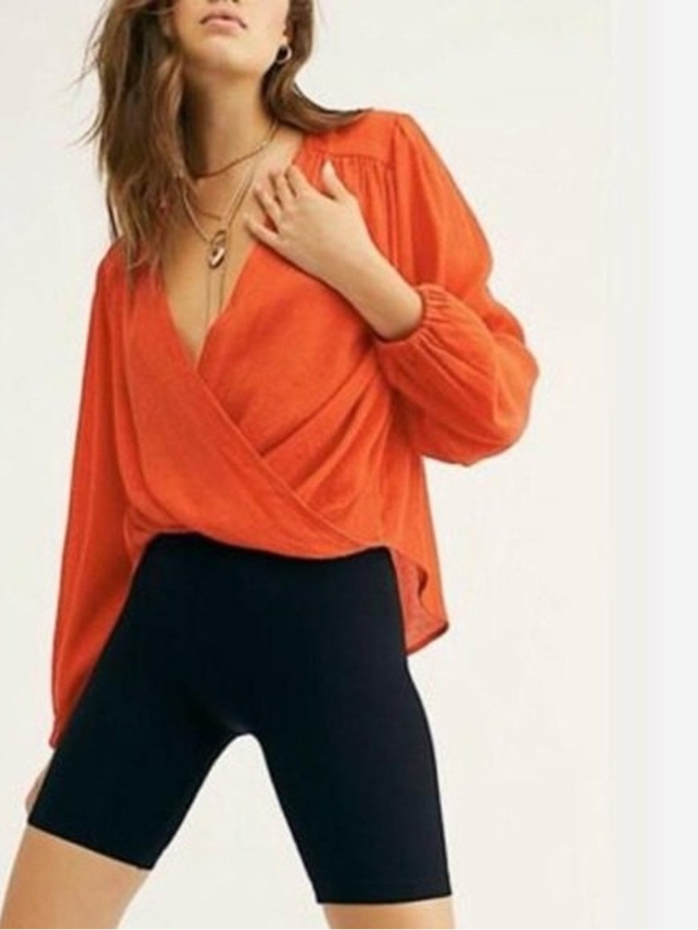 Free People Check On It Wrap Top